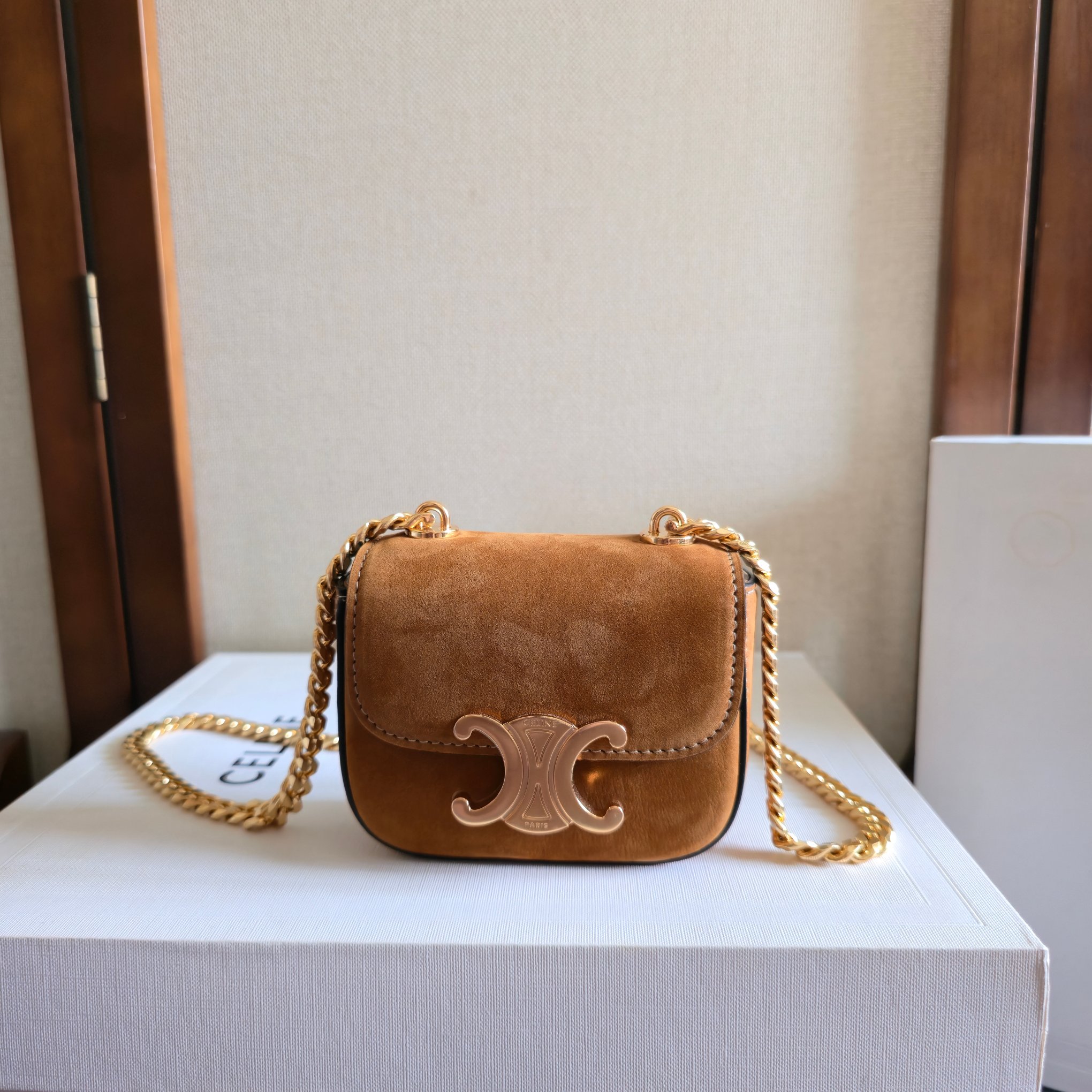 CELINE 2025 Mini Chain Earphone Case