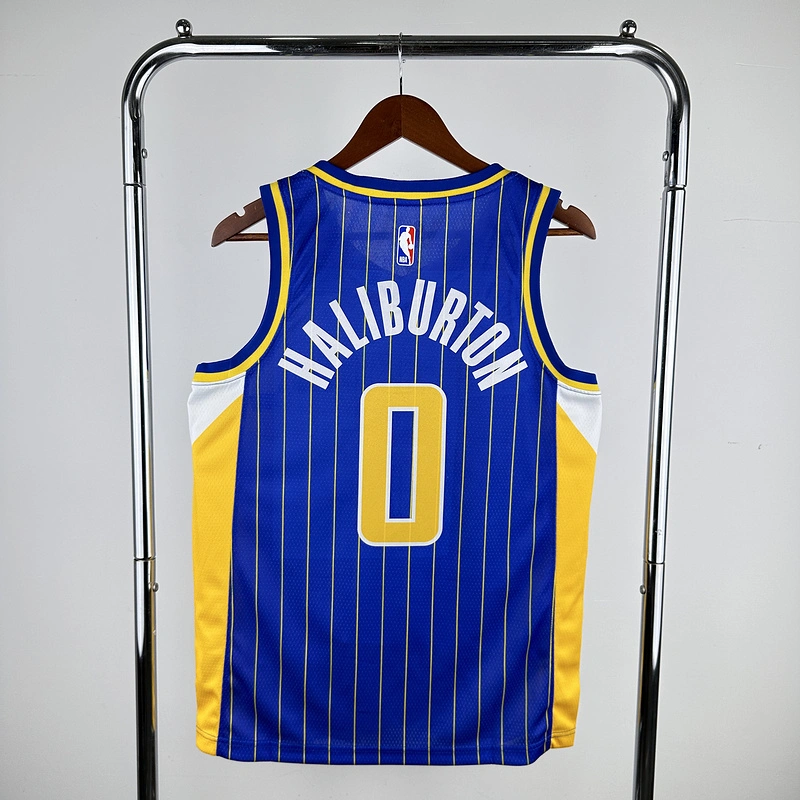2020 NBA Indiana Pacers 0 HALLIBURTON Basketball jersey