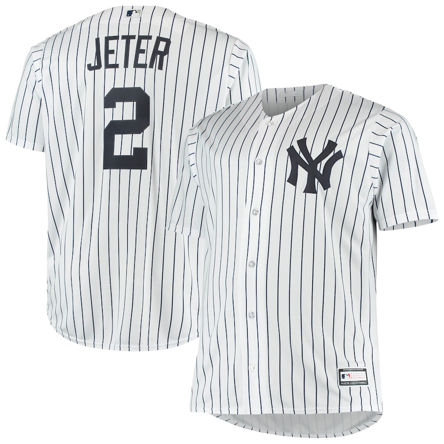 Derek Jeter New York Yankees Big&Tall Player Jersey White