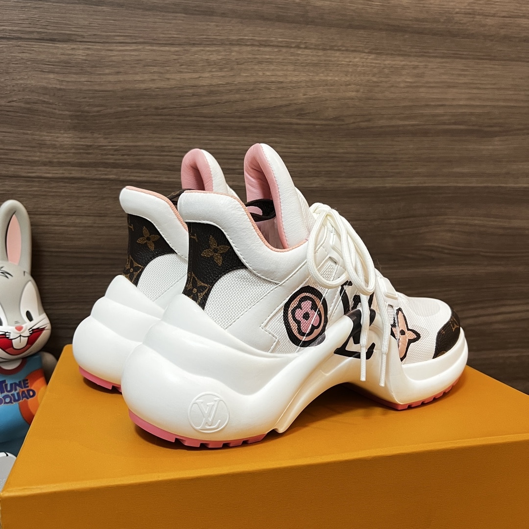 Louis Vuitton Lv Monogram Chunky Sneakers White