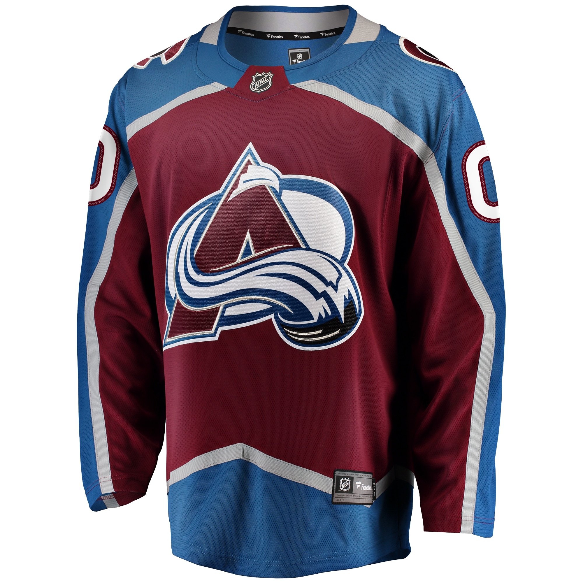 Colorado Avalanche Fanatics Home Breakaway Custom Jersey – Maroon