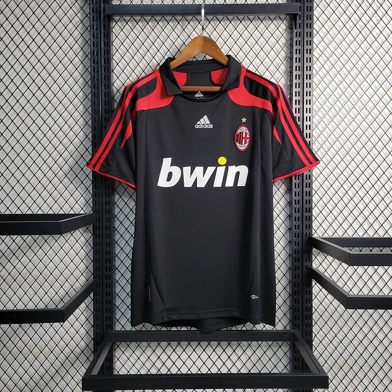 Retro 2007-08 AC Milan 2 away RONALDO KAKA  SHEVCHENKO NESTA MALDINI  Football jersey retro