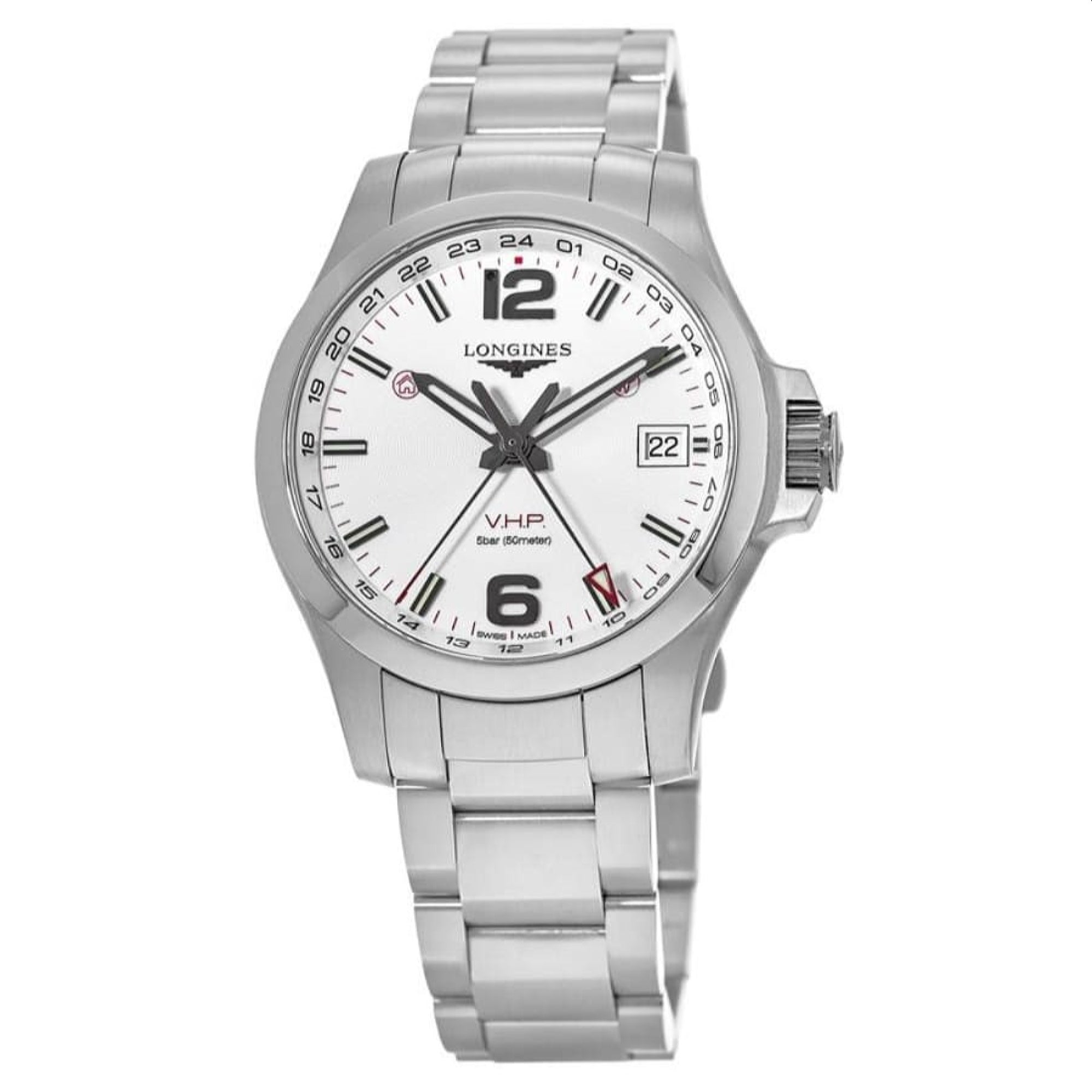 【Super Clone】Longines Men's L3.718.4.76.6 Conquest Stainless Steel Watch
