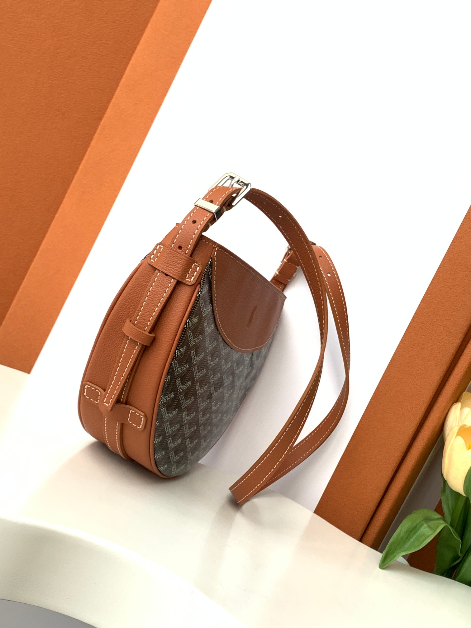 Goyard Hirondelle Bag – Bagistry Closet 25cm Black & Tan