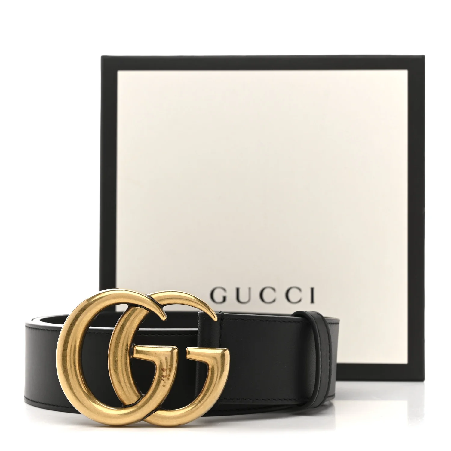 Calfskin Double G 40mm Belt 90 36 Black