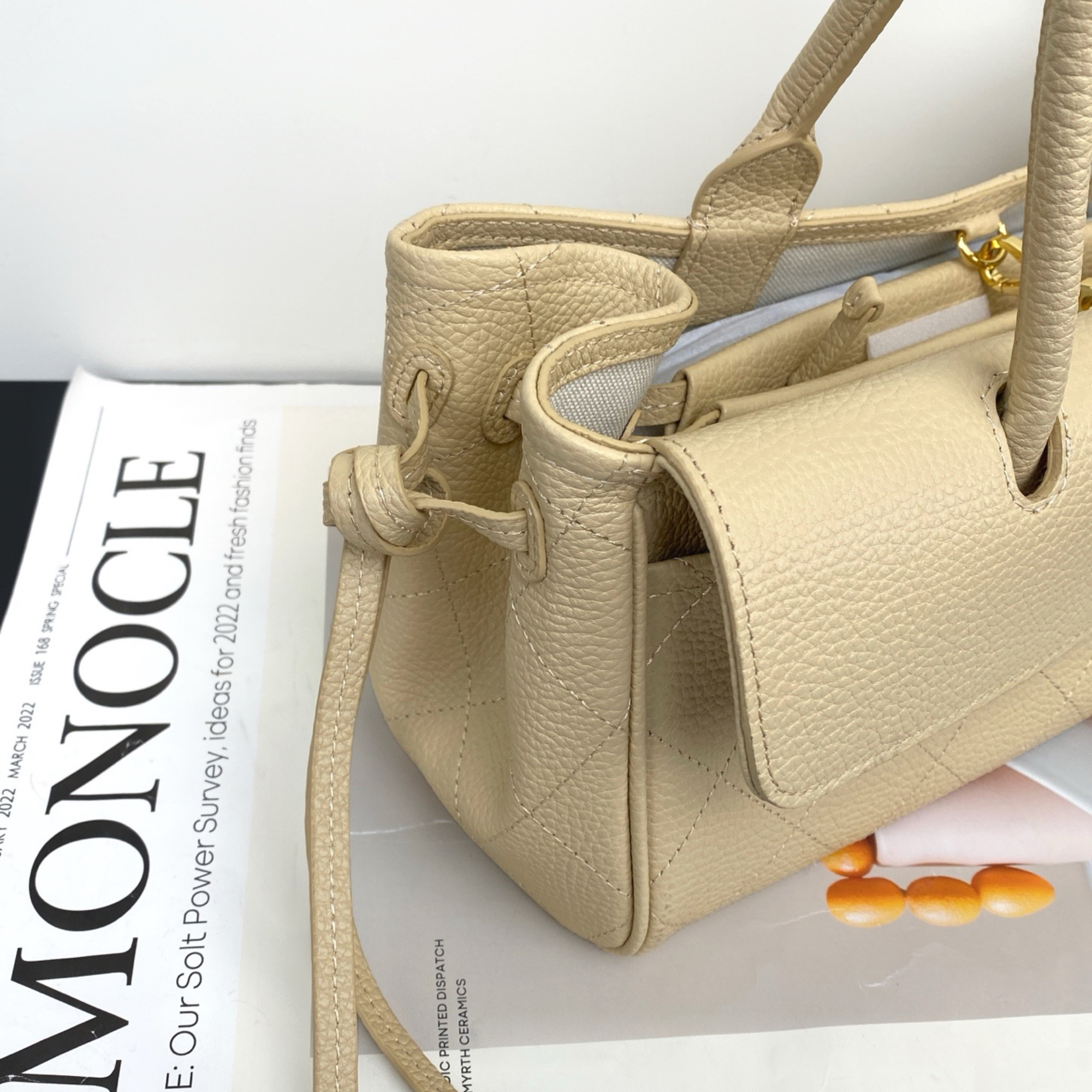 Chanel Urban Essential Tote Light Beige Caviar Gold Hardware 30cm/11.8in