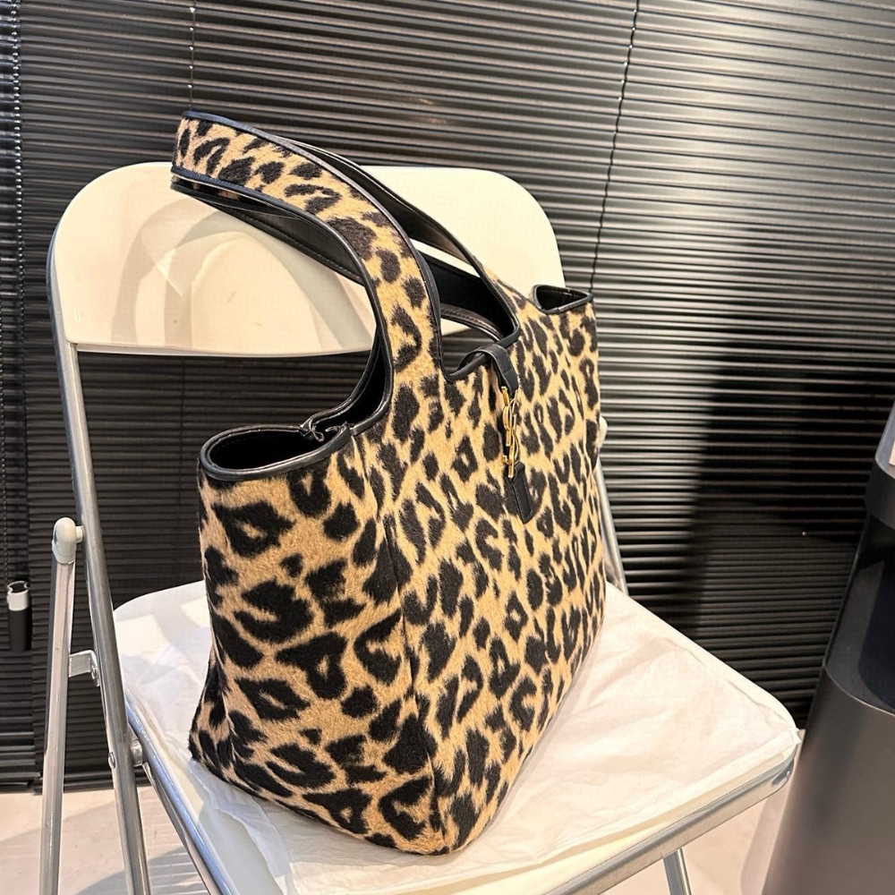 Saint Laurent Le 5 À 7 Bea In Pony Hair Leather Leopard 31Cm 763435Aad0N2063