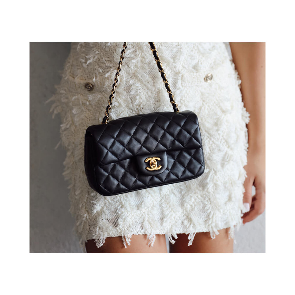 Chanel Pearl Crush Rectangular Mini Flap Bag 20cm