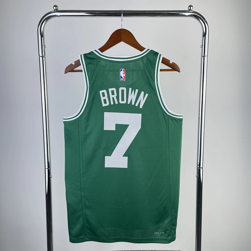 2023 NBA Boston Celtics  7 BROWN Basketball Jersey