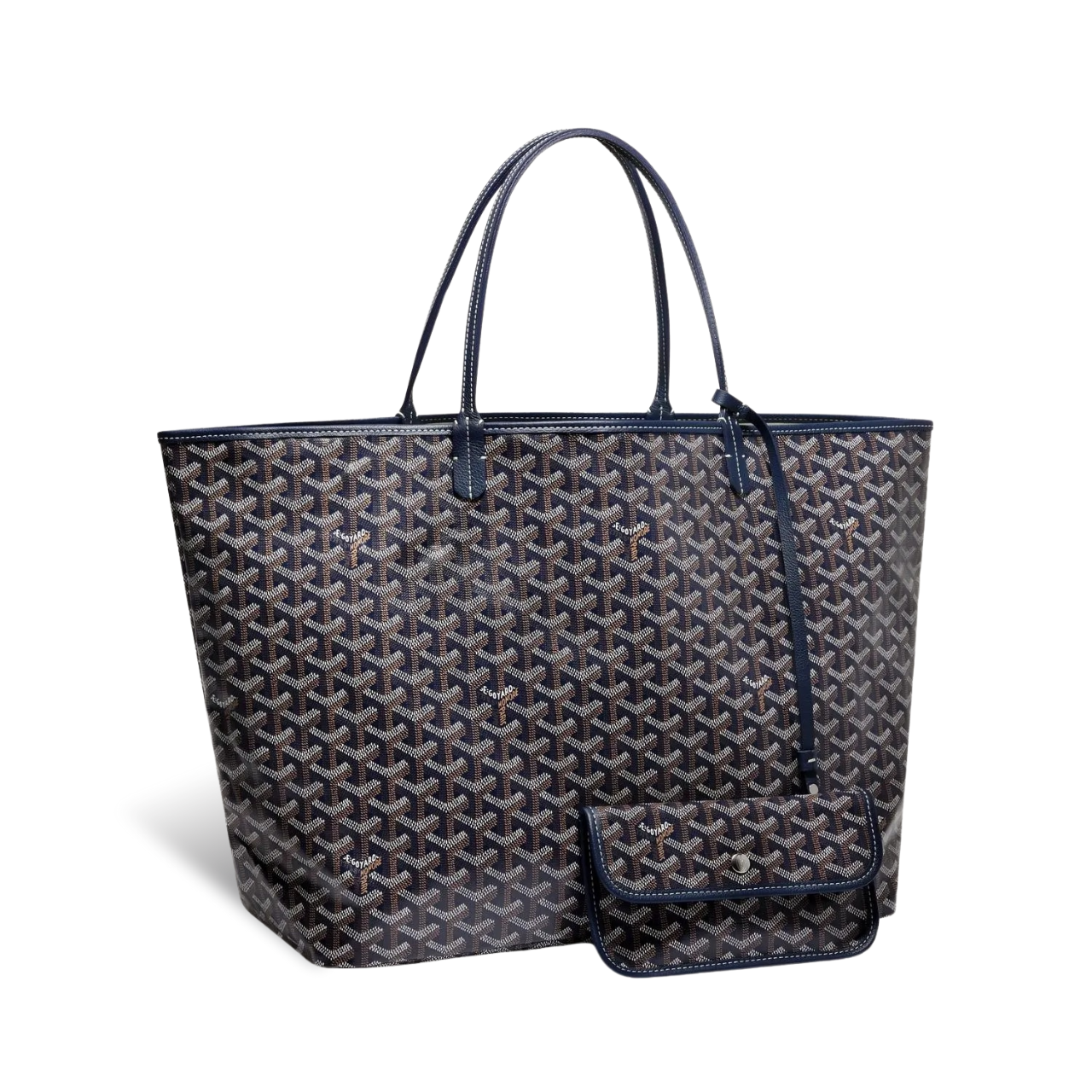 Goyard Saint Louis Gm 40Cm Navy Blue Canvas