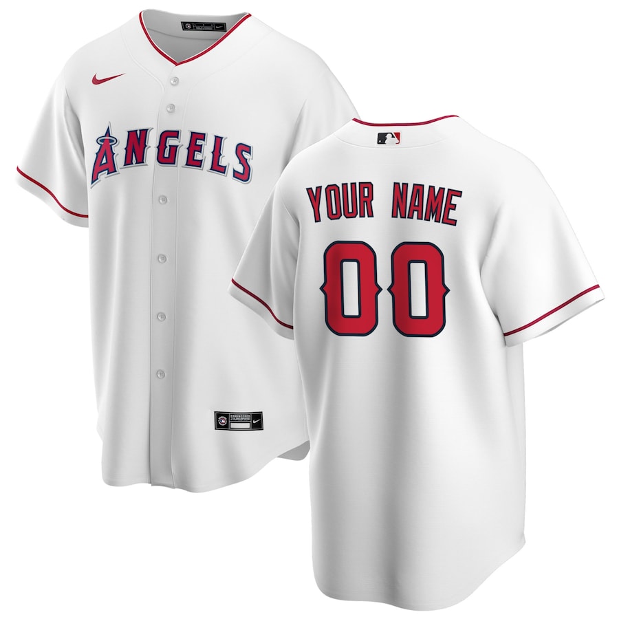 Los Angeles Angels Home Custom Jersey White