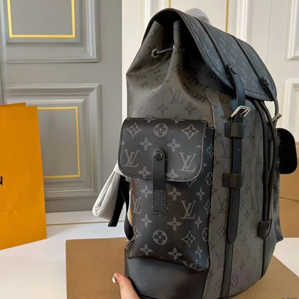 Louis Vuitton Christopher Backpack Black 34Cm