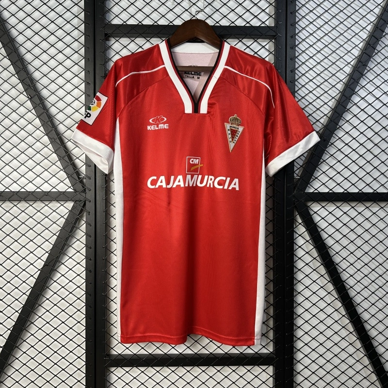 Retro 1999-01 Murcia Red Home Football jersey retro