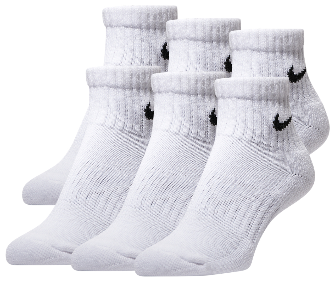 Nike 6 Pack Cushioned Quarter Socks