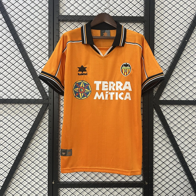 Retro 1999-00 Valencia Away Football jersey retro