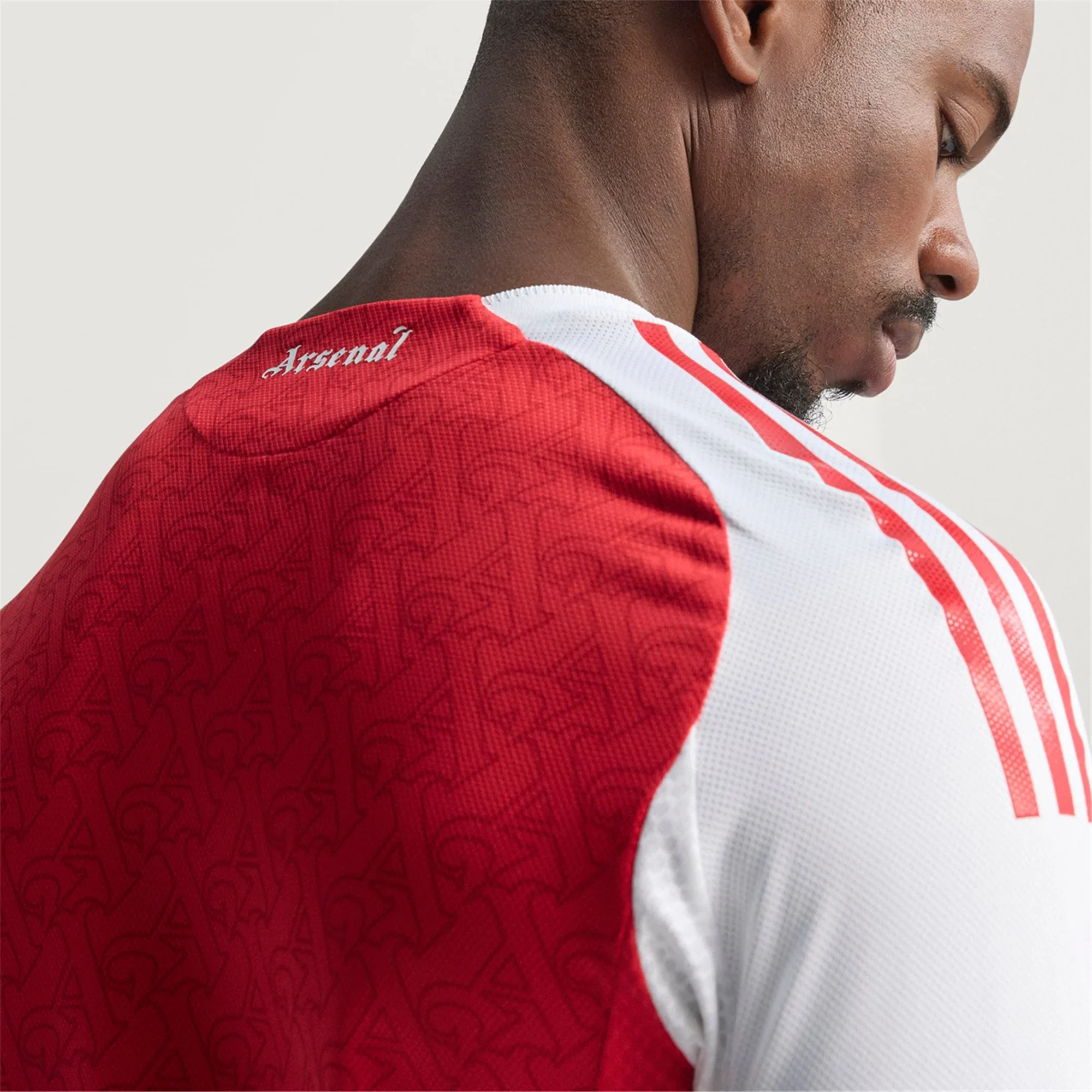 adidas Bukayo Saka Arsenal FC Authentic Home Jersey 25/26 w/ EPL Patch (Better Scarlet/White