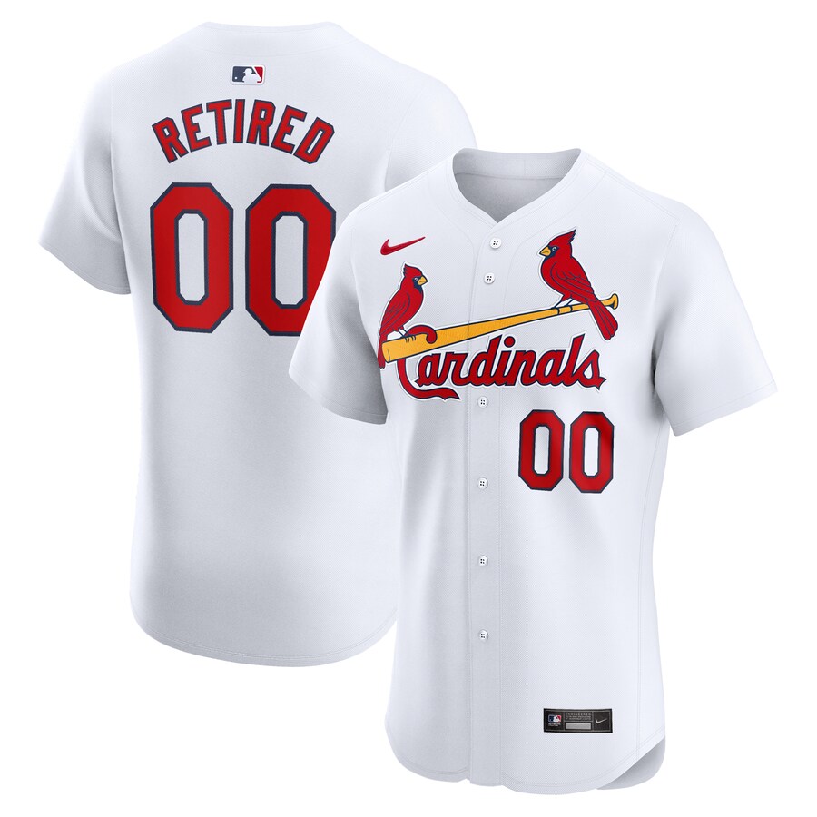 St. Louis Cardinals Home Elite Pick-A-Player Retired Roster Jersey White