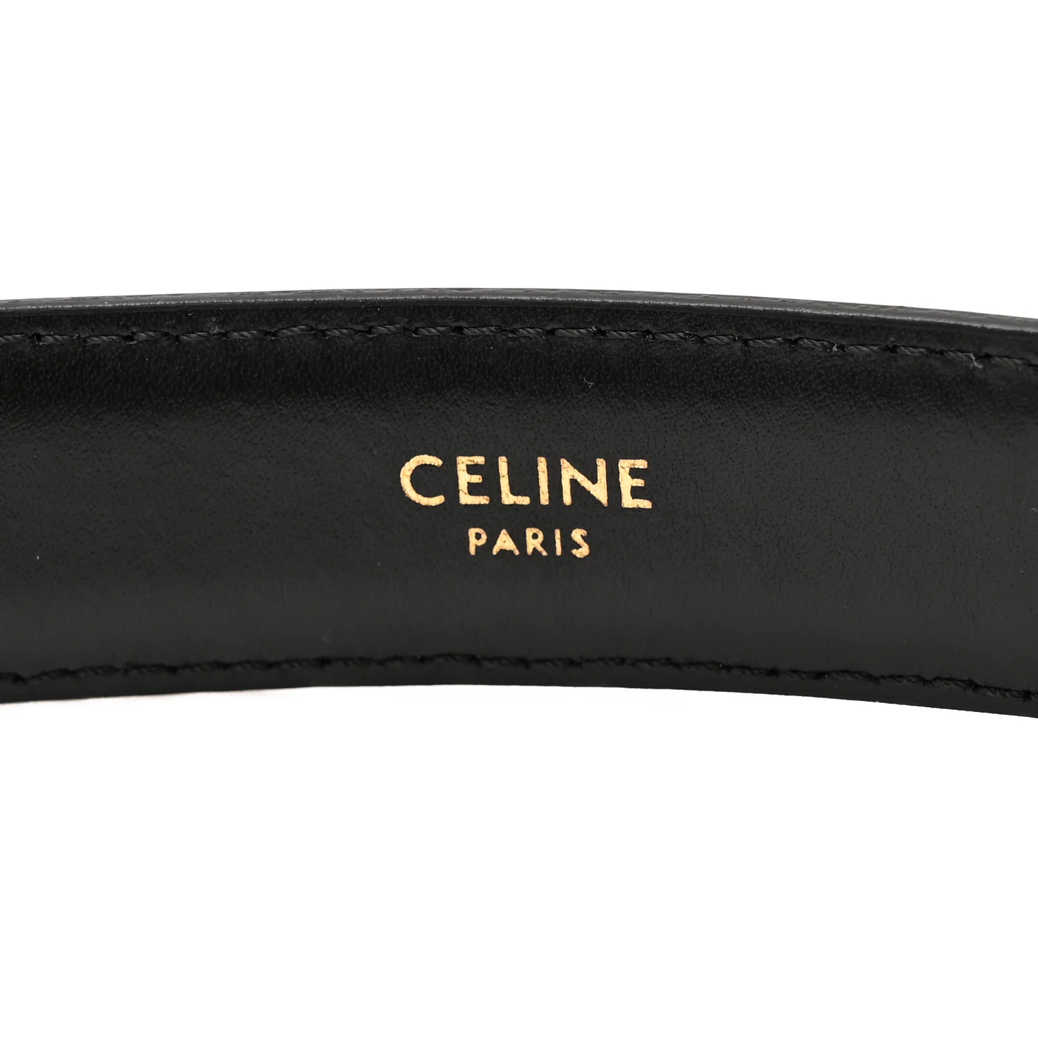 Box Calfskin Medium 25mm Triomphe Belt 75 Black