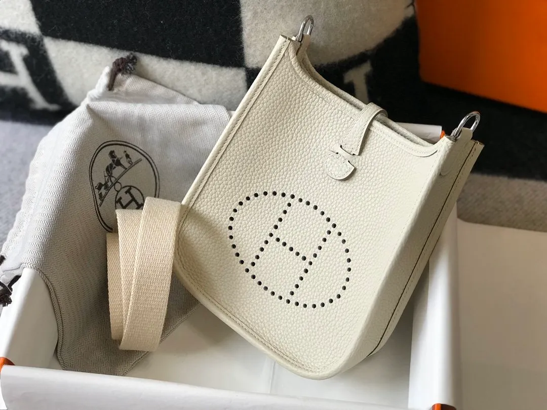 Hermes Evelyne 16 Amazone White Bag 18Cm H069426Ckav