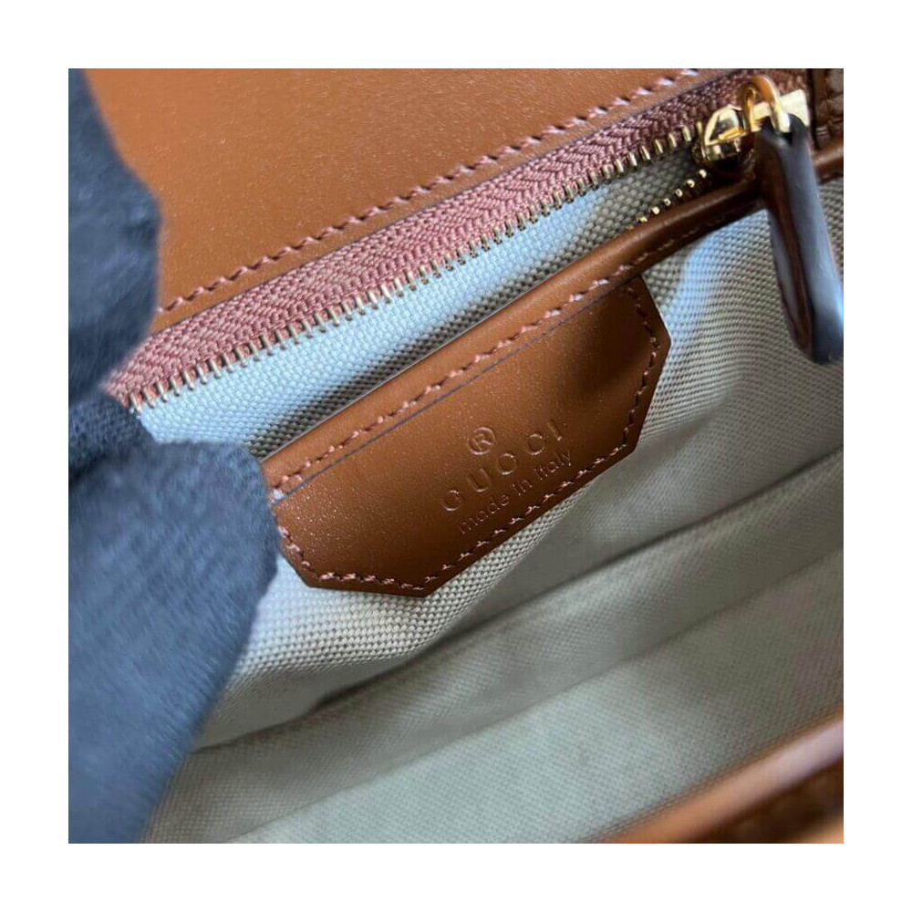 Gucci Small Top Handle Bag with Bamboo Cuir