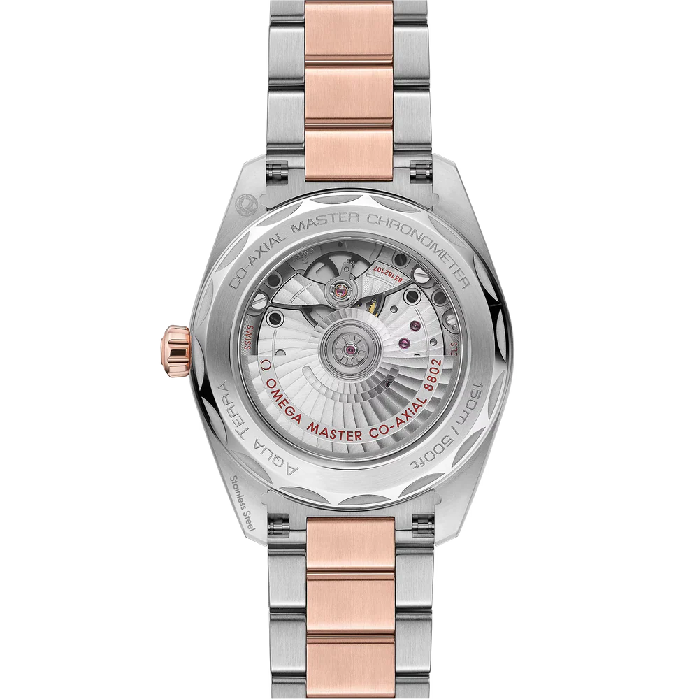Omega Seamaster Aqua Terra 150M 38 mm White Dial Stainless Steel and  Sedna™ 18k Rose Gold Bracelet 220.20.38.20.55.002