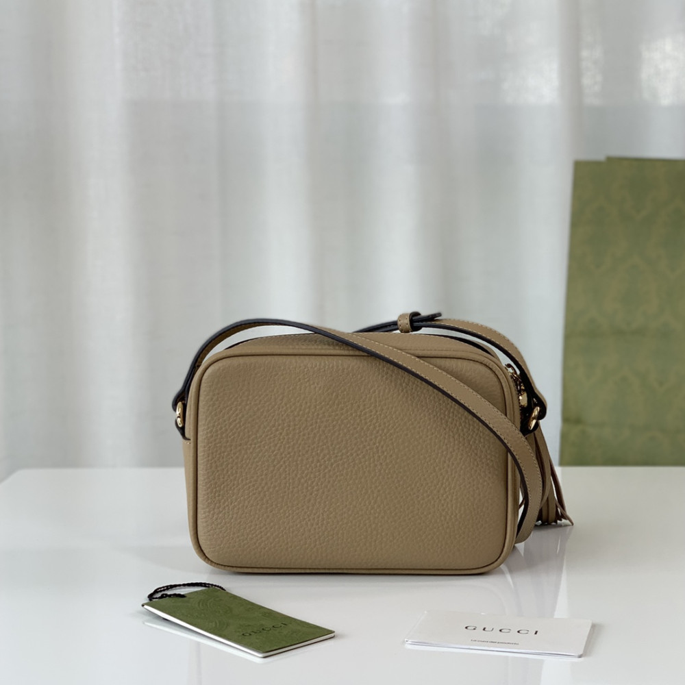 Gucci Soho Small Leather Disco Bag Apricot