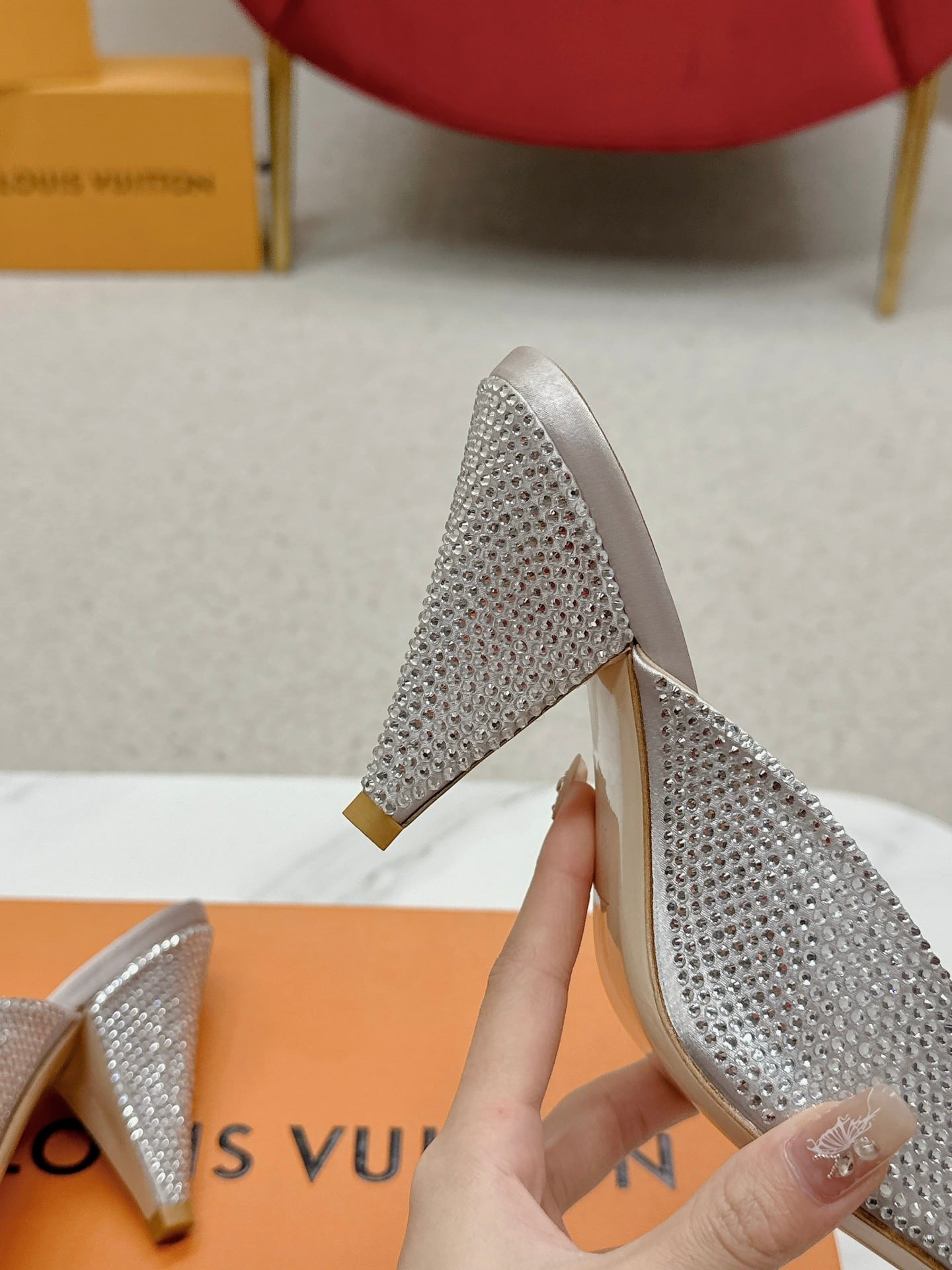 Louis Vuitton Super Mule Silver 1Acj47
