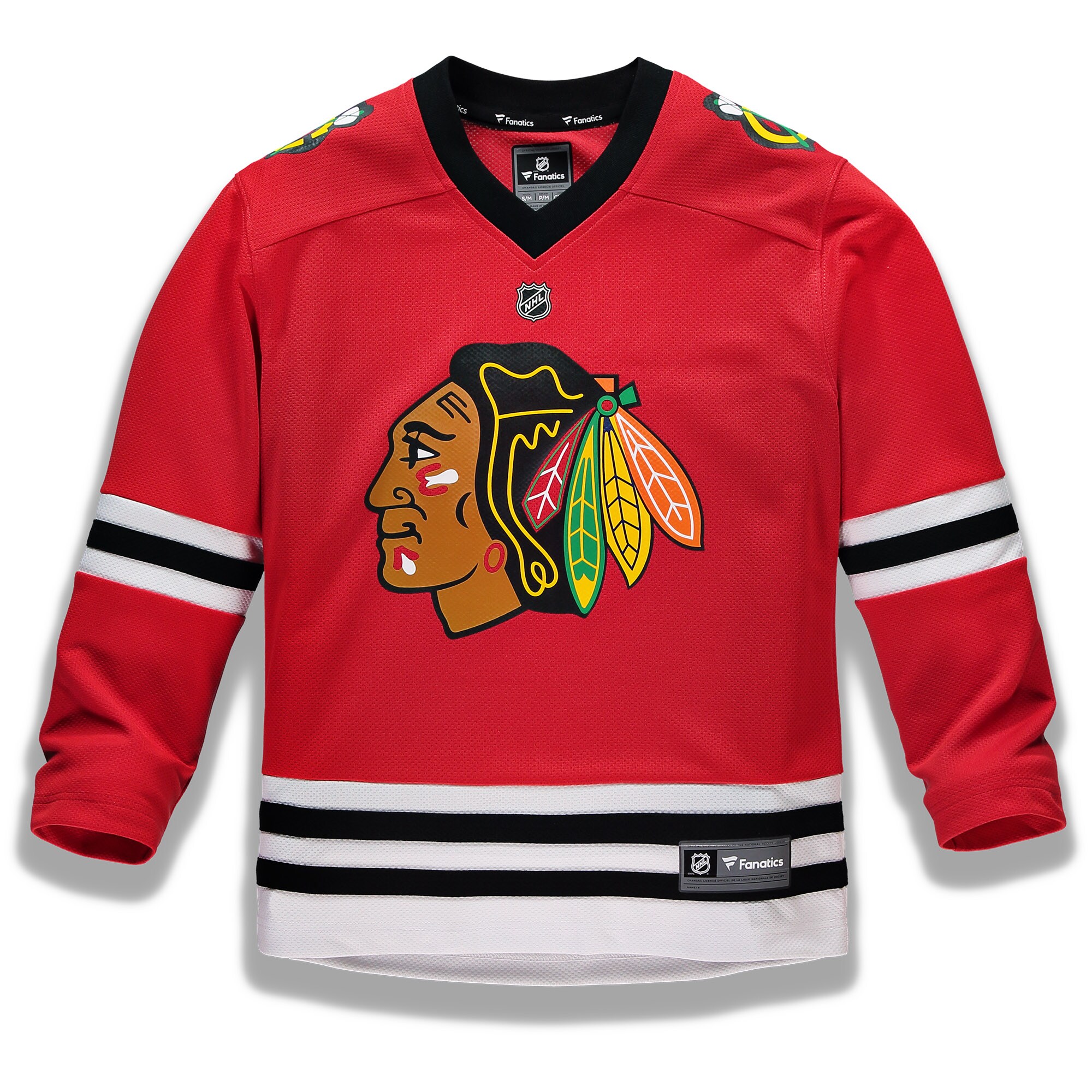 Chicago Blackhawks Fanatics Youth Home Replica Custom Jersey – Red
