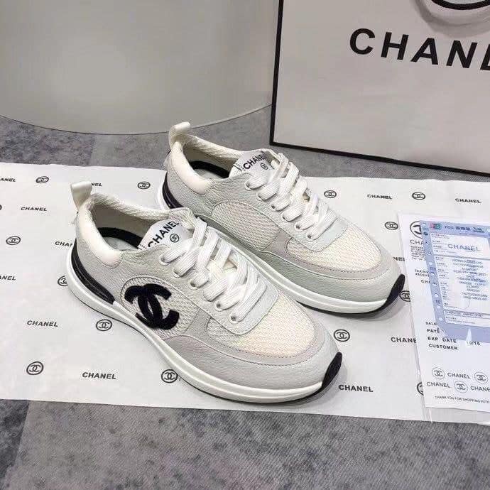 Chanel Cc Sneakers White