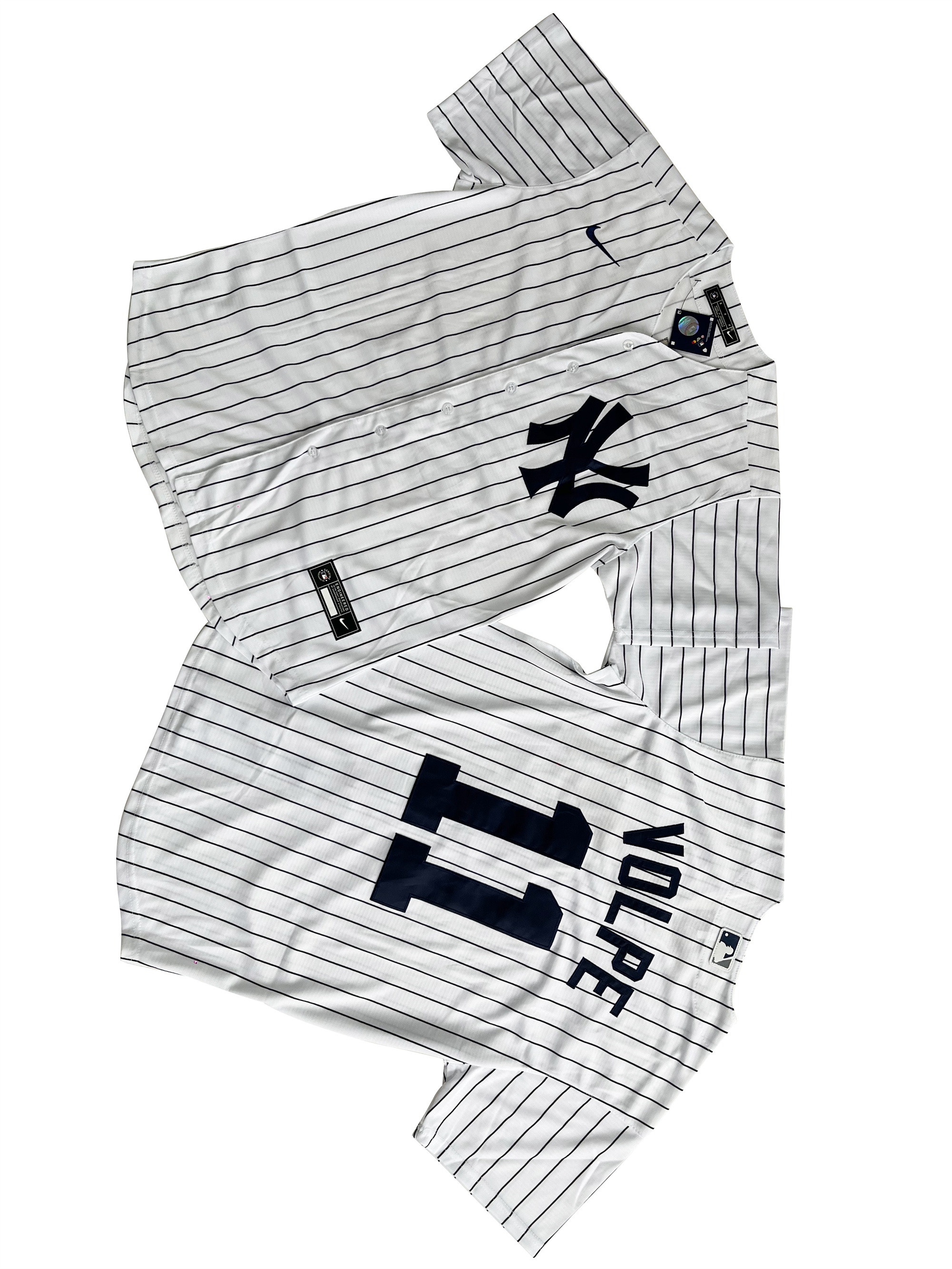 Men's New York Yankees 11# Anthony Volpe  White Home Replica Player Name Jersey