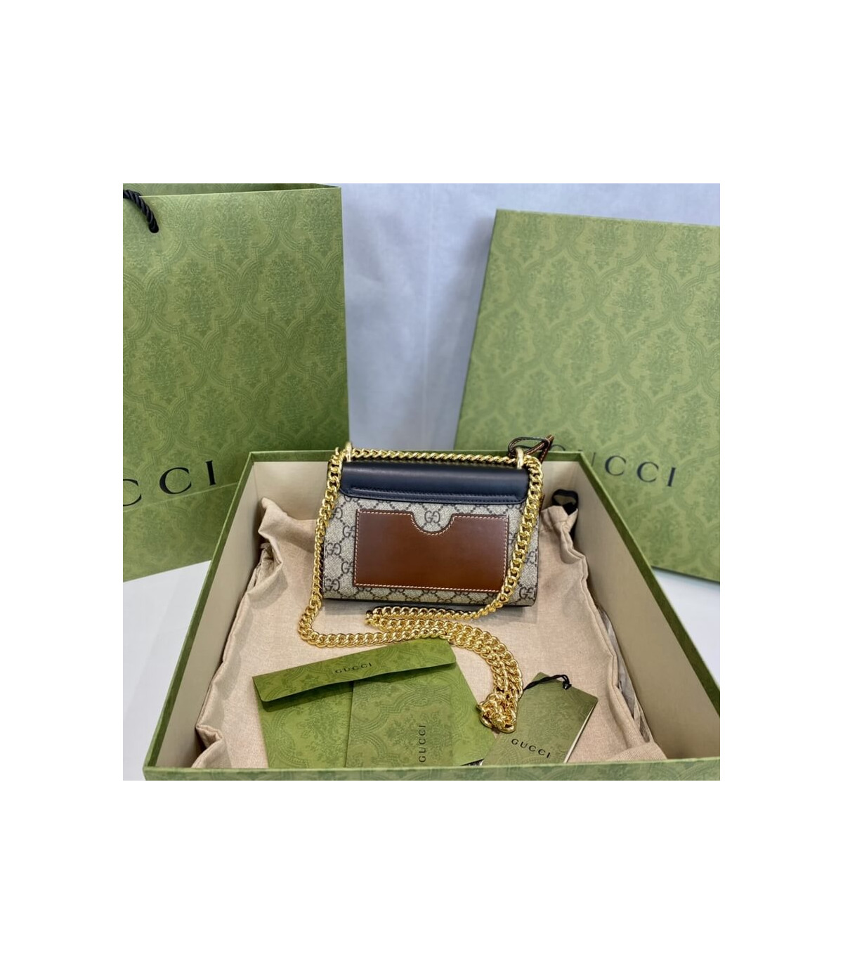 Gucci Padlock Small GG Shoulder Bag Black