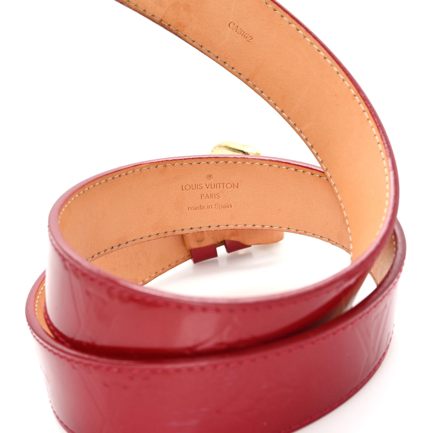 Vernis Ceinture 30mm Belt 80 32 Rouge