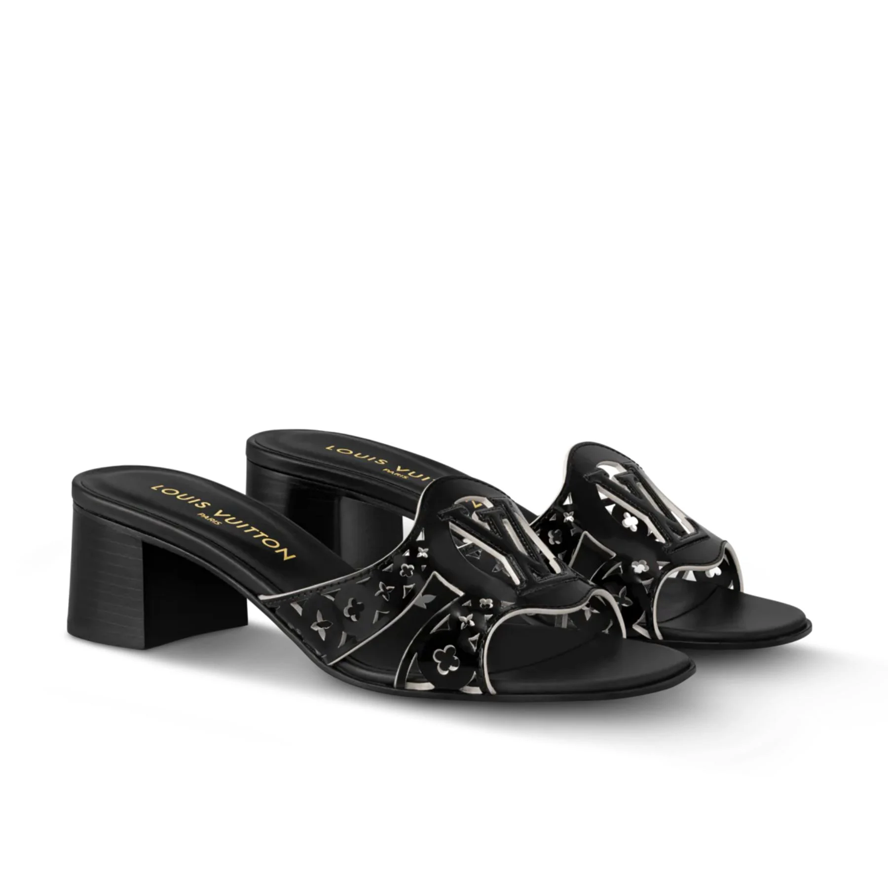 Louis Vuitton LV Isola Flat Mule Black 1AGYQN Women – 5.5cm Heel / 2.17in