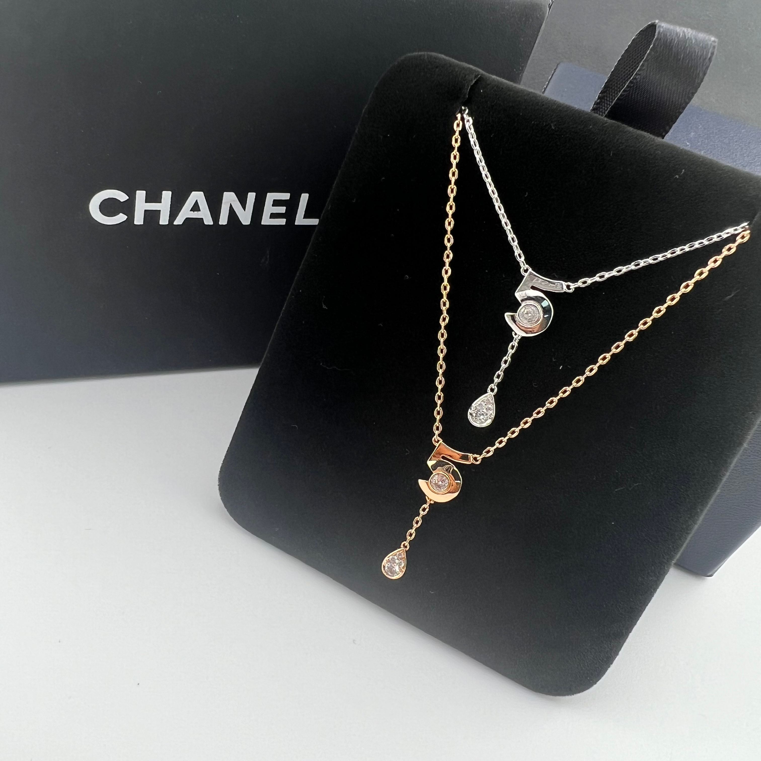 NO.5 Water Tear Tassel Clavicle Necklace