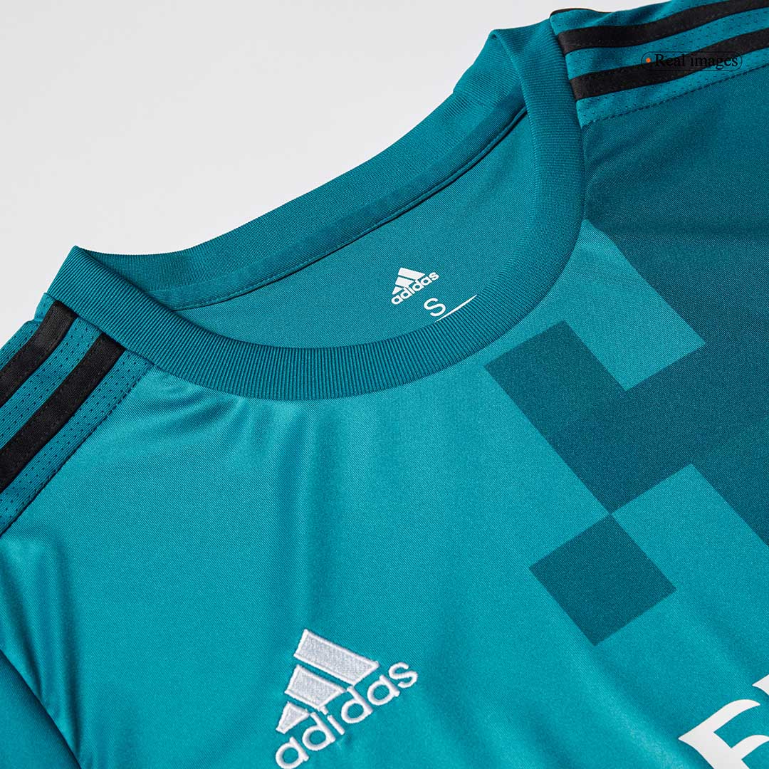 BENZEMA #9 Real Madrid 2017/18 Third Away Retro Soccer Jersey