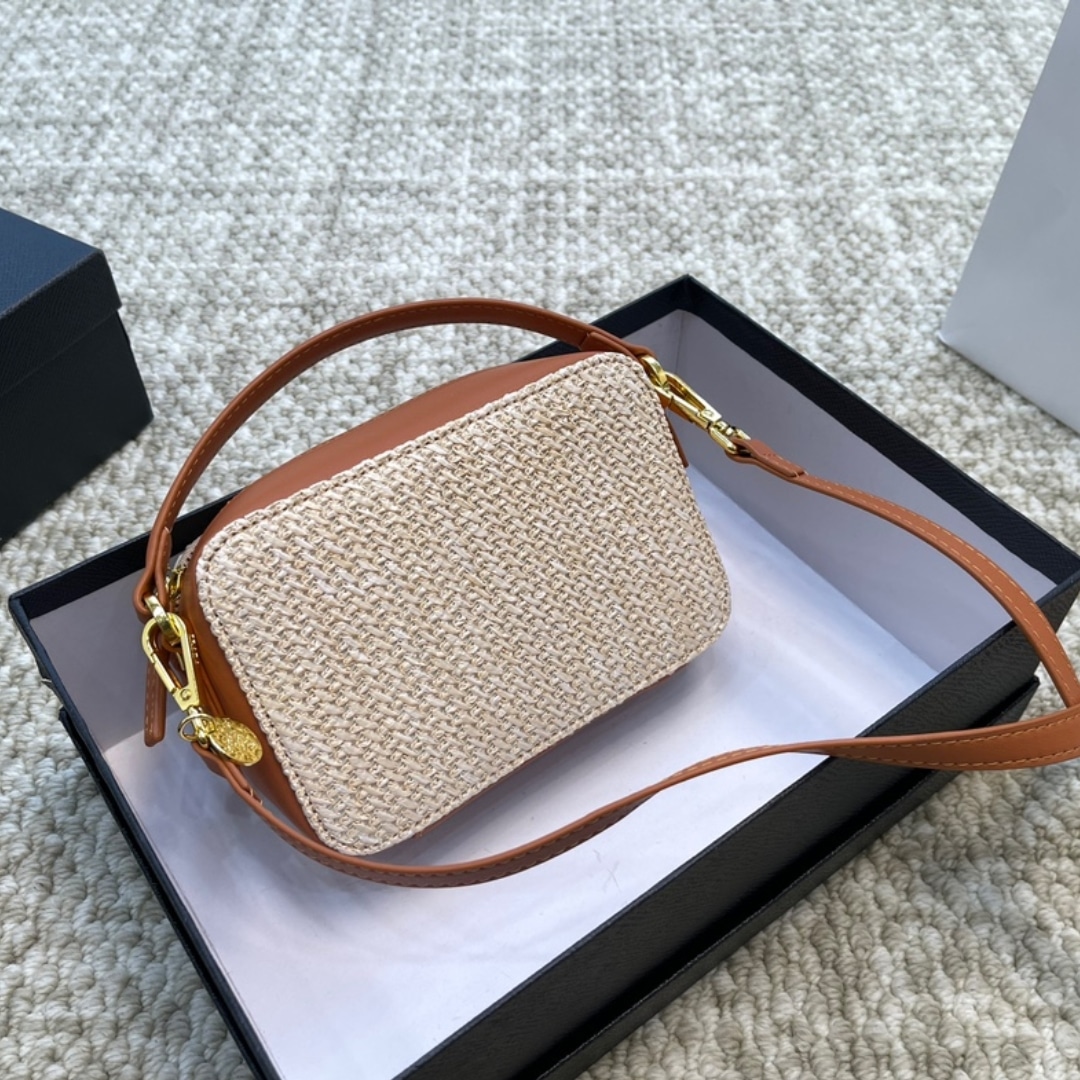 Prada Crochet Leather Mini-Pouch Shoulder Bag 18cm
