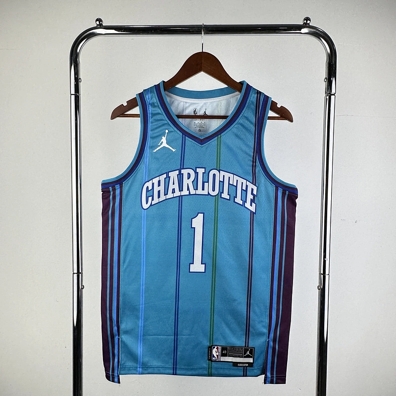 2024 NBA Charlotte Hornets (1 BALL) Basketball Jersey