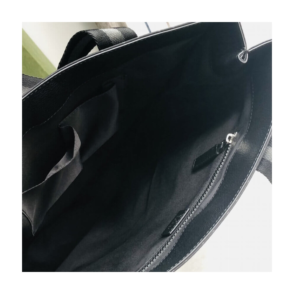 Gucci GG Guccissima Black Nylon Tall Tote Bag