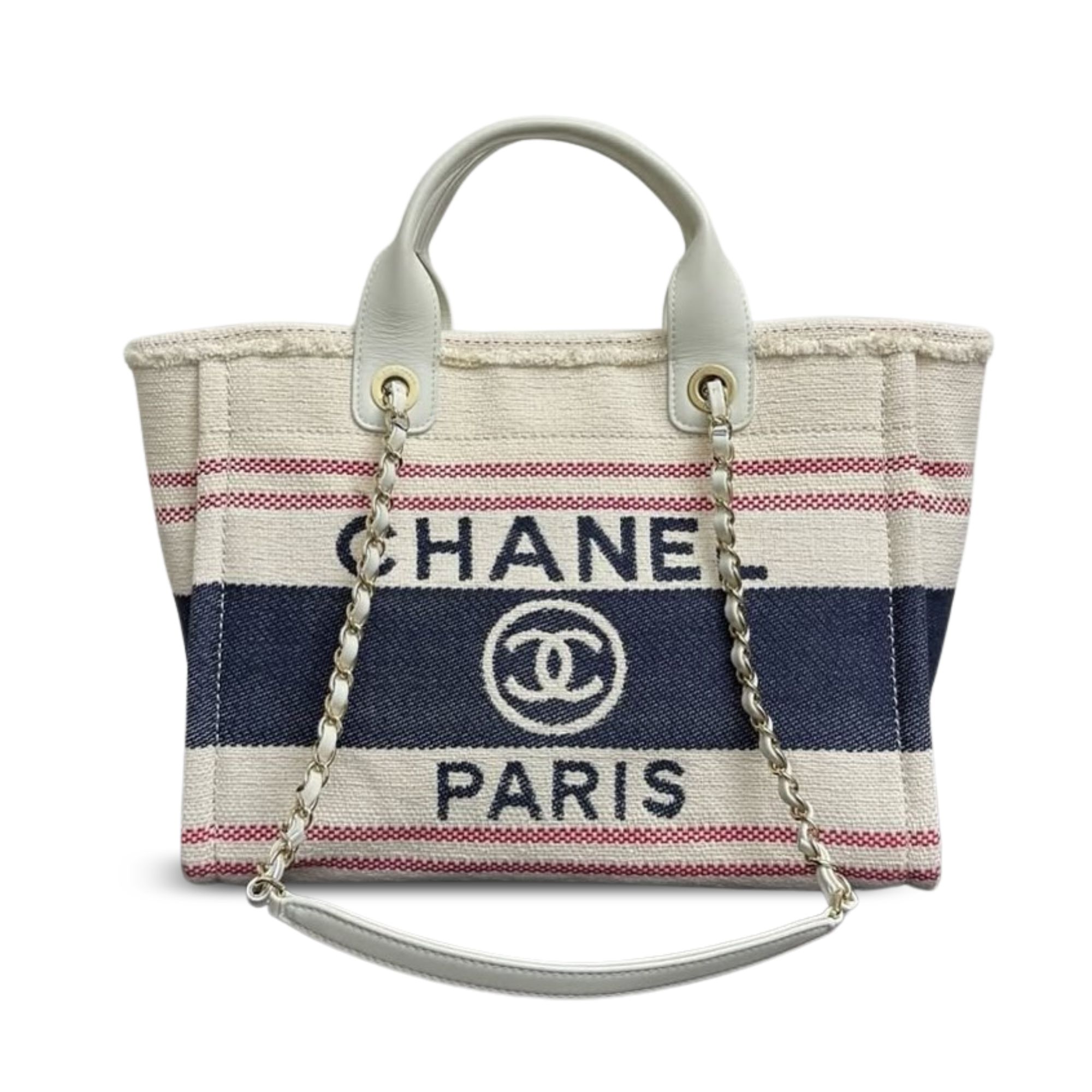 Chanel Crossbody Shopping Bag 35cm/ 13.8in White