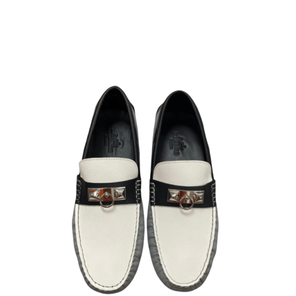 HERMES IRVING LOAFER GREY/WHITE