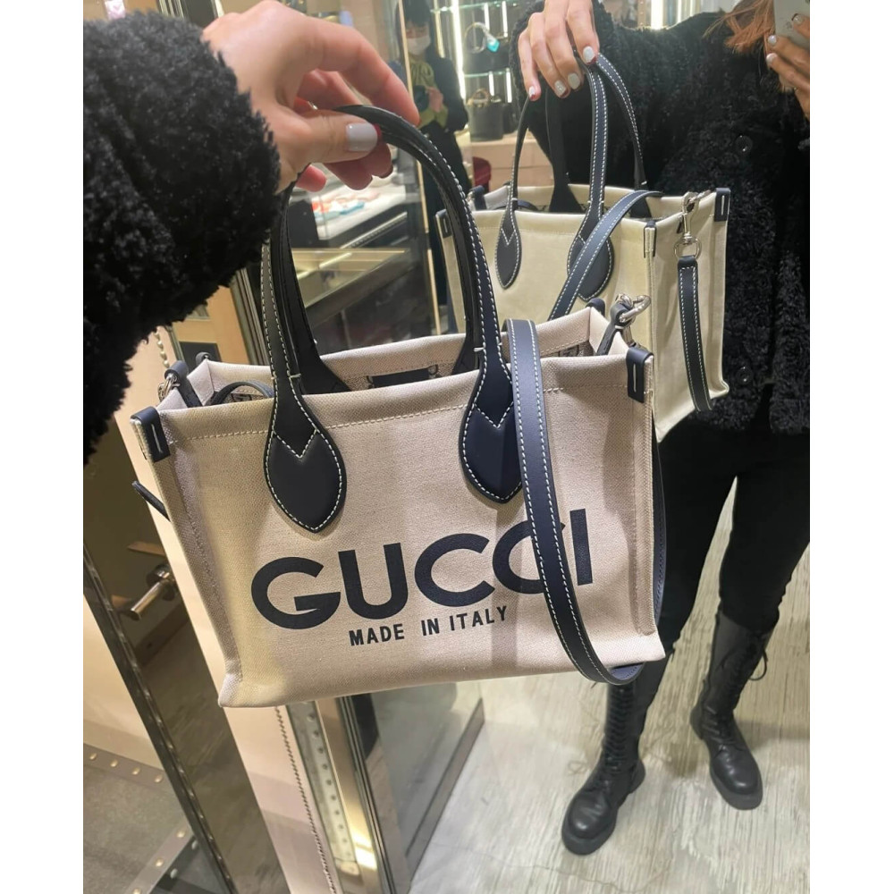 Gucci Mini Tote Bag With Gucci Print