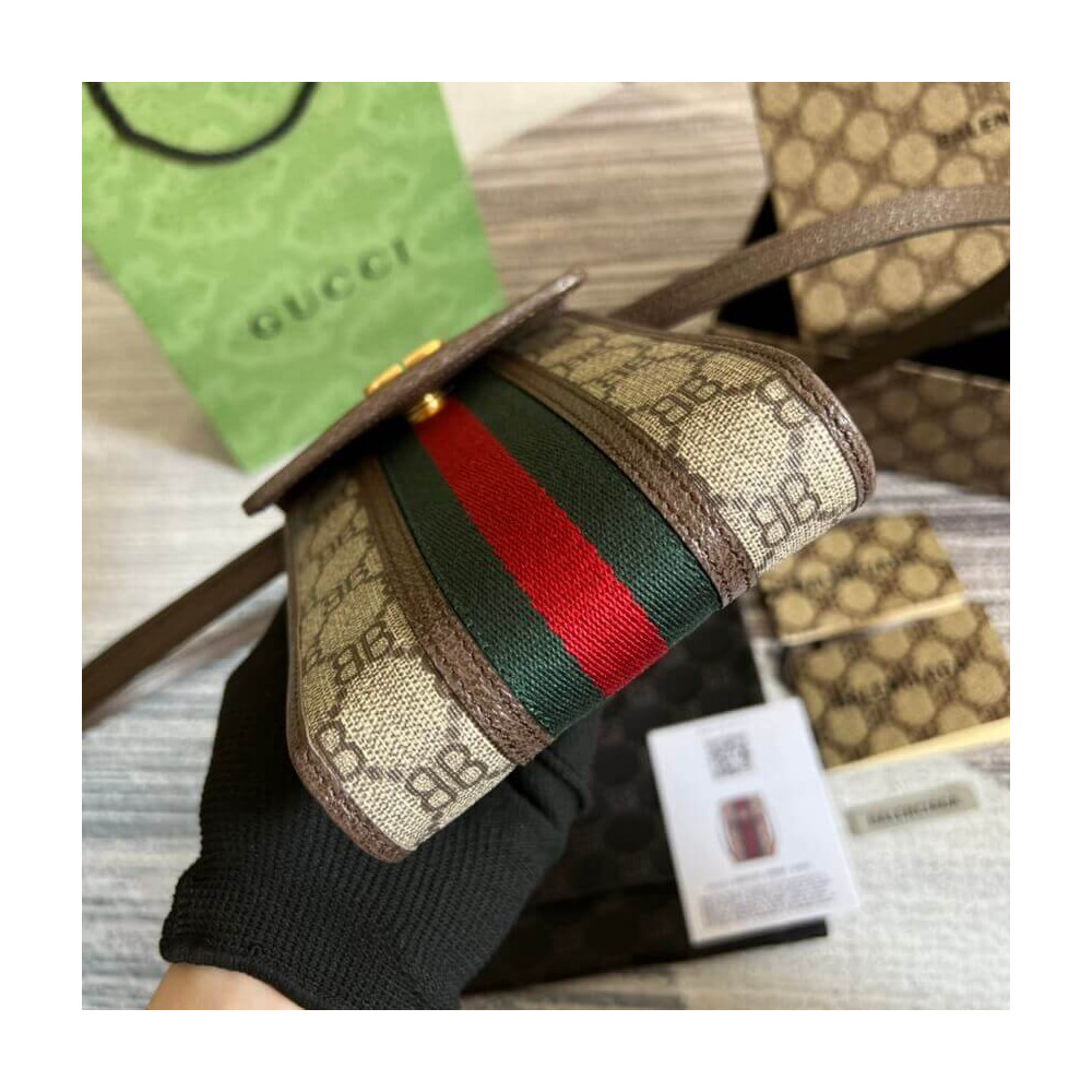Balenciaga x Gucci Hacker Phone Bag Coffee