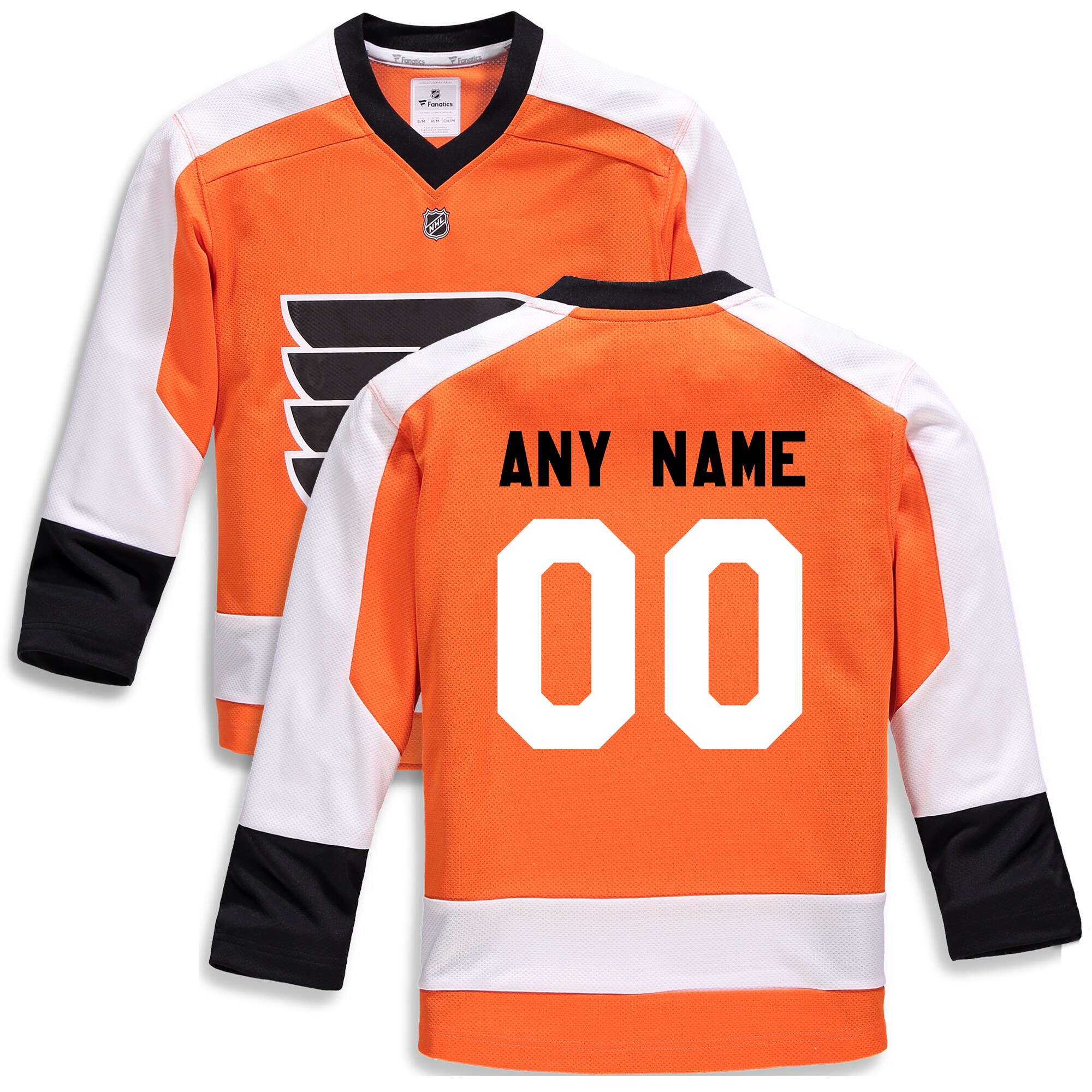 Philadelphia Flyers Fanatics Youth Home Replica Custom Jersey – Orange
