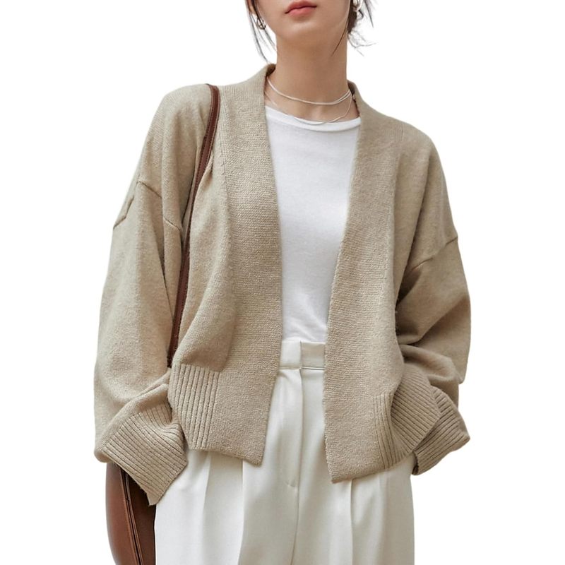 Women's Wrap Long Sleeve Tie Front Cardigan