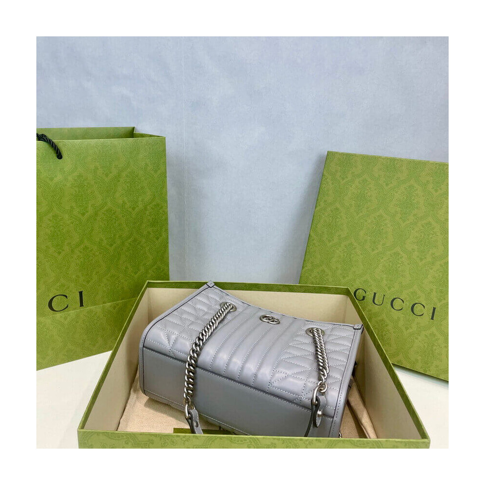 Gucci GG Marmont Small Tote Bag Grey
