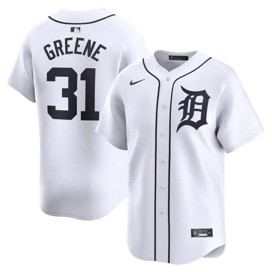 Riley Greene Detroit Tigers Home Limited Player Jersey White