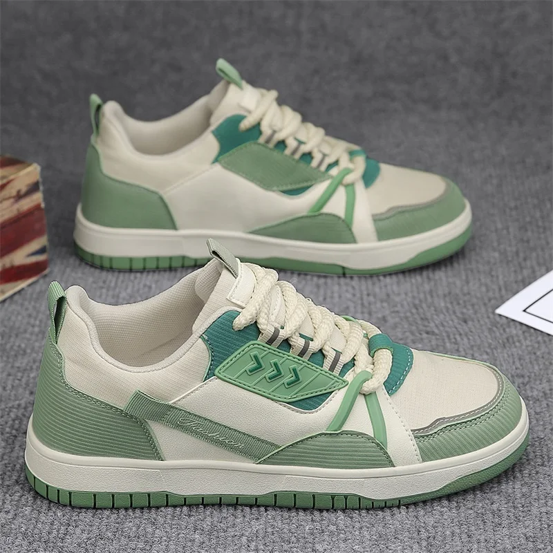 Elastic Laces Sneakers Flat Casual Hiking Athletic Shoes Round Toe Men’s Vulcanized Footwear Classic Model Outdoor Walking