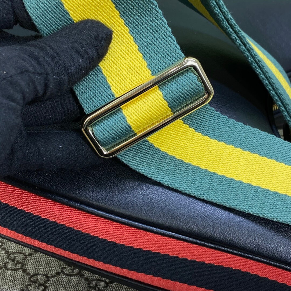 Gucci Black Leather Attache Medium Shoulder Bag