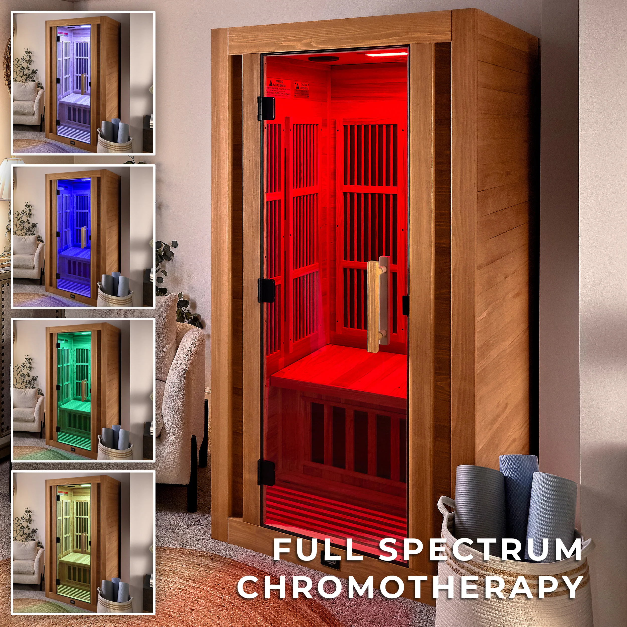 Rylan Indoor Infrared Sauna �?1 Person