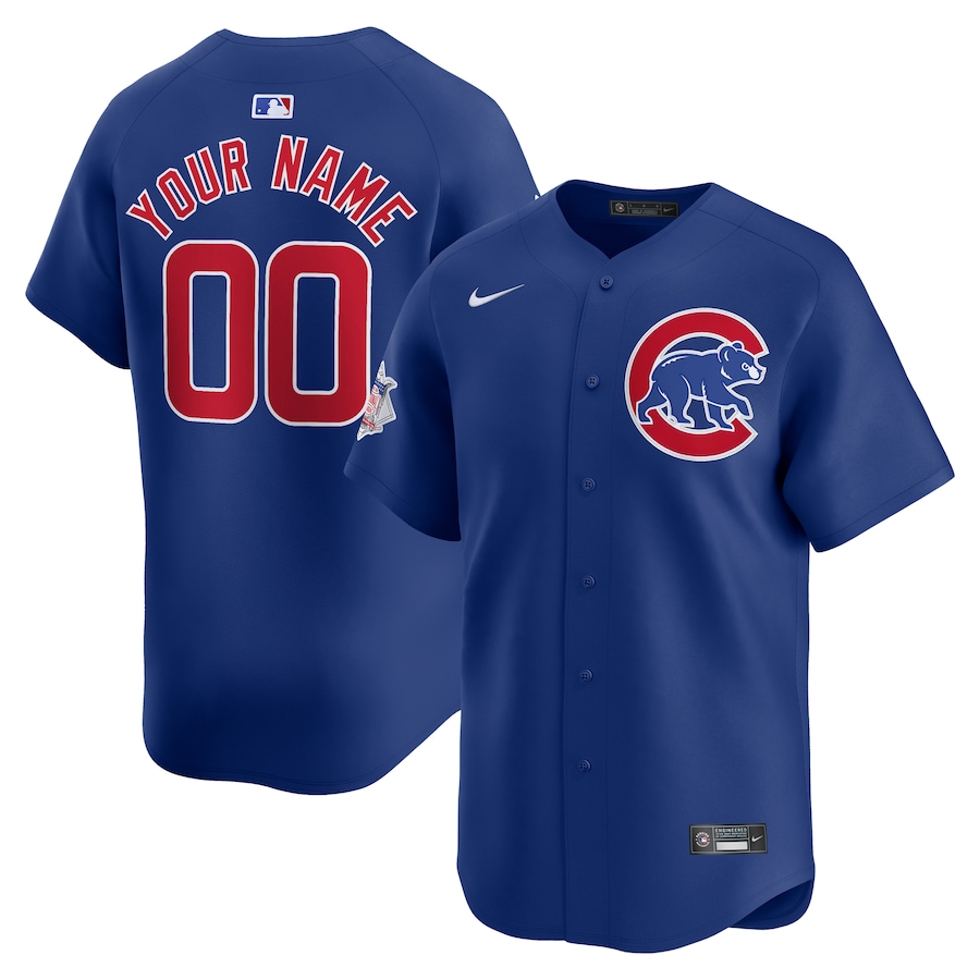 Chicago Cubs Alternate Limited Custom Jersey  Royal